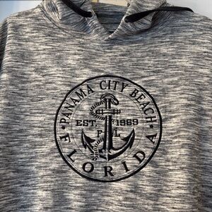X-Large, long sleeve, front pocket, Panama City Beach Ladies Hoodie.